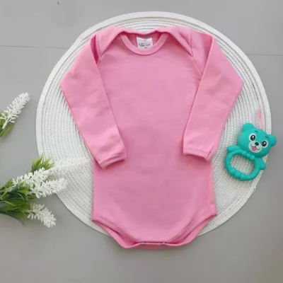 Body Cotton Longo Rosa