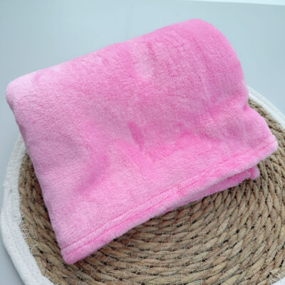 Manta para Bebê Fleece Cor Rosa