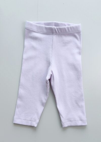 Calça Bebê Canelada Lilás