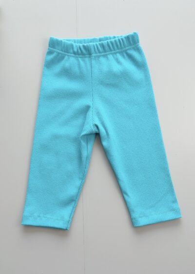Calça Bebê Canelada Azul