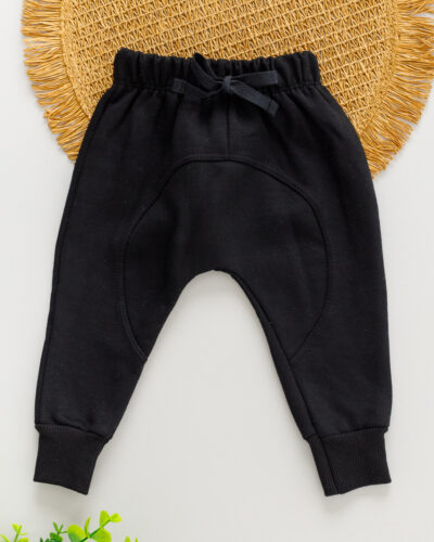 Calça Saruel Moletom Peluciado Preto