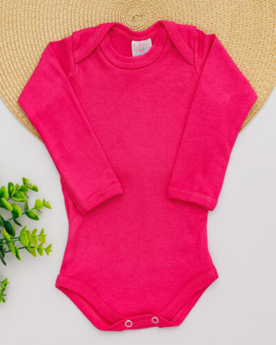 Body Suedine Bebê Longo Pink