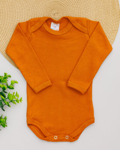 Body Suedine Bebê Longo Caramelo