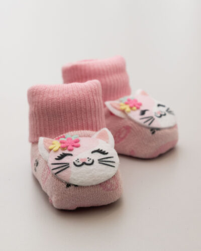 Meia Fun Socks Bebê Gatinha Lacinho