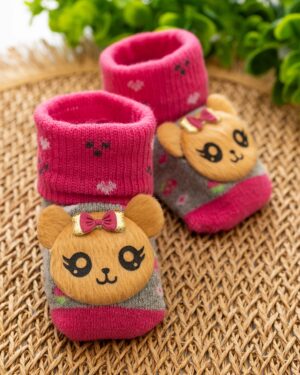 Meia Fun Socks Bebê Rosa Ratinha