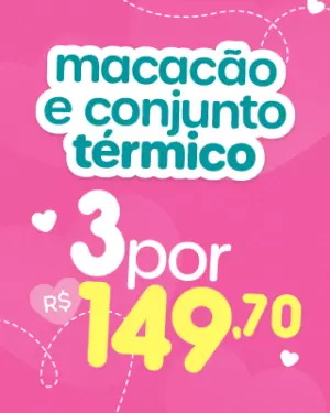 3 Macacões ou Conjuntos Térmicos por 149,70